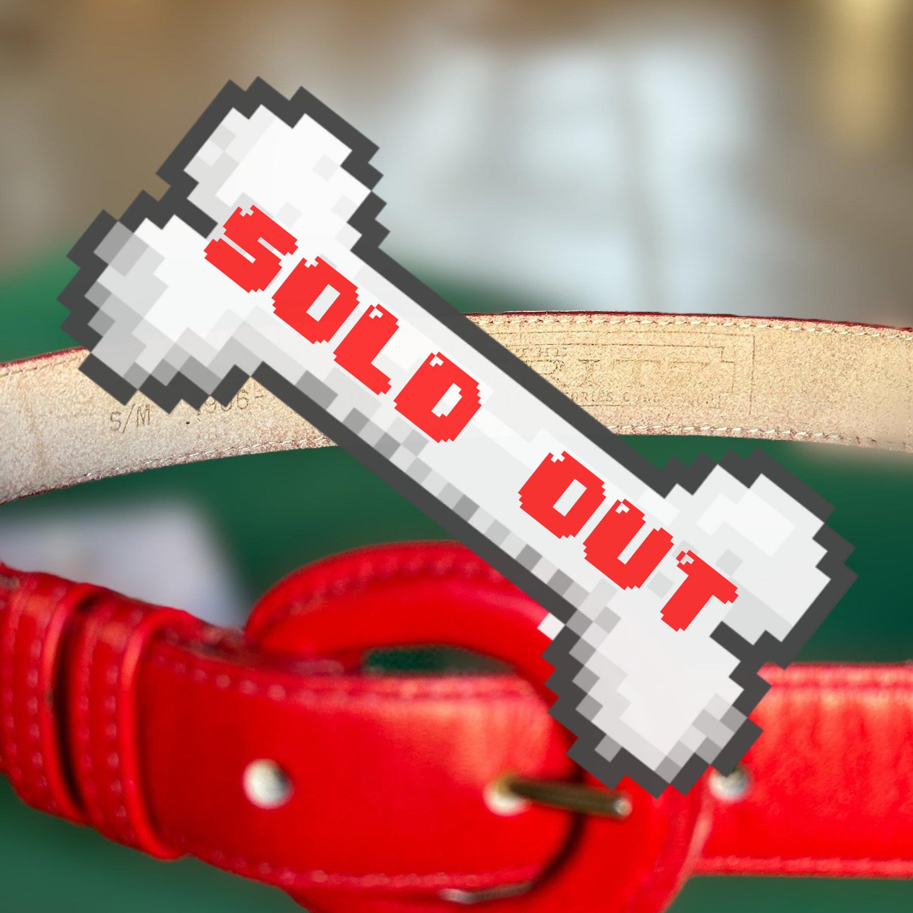 VTG red leather belt