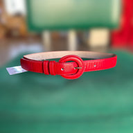 VTG red leather belt