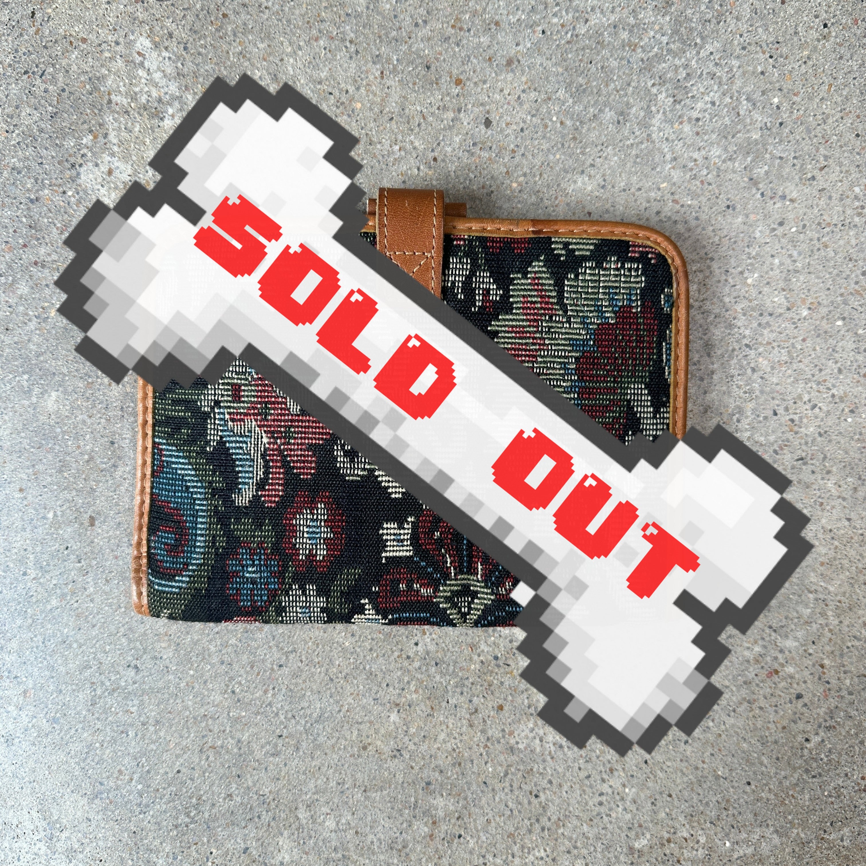 VTG tapestry passport holder