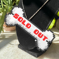 Vintage Early 1970s Hand-Carved Sterling Silver “Cheerleader” Necklace