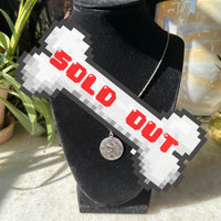 Vintage Early 1970s Hand-Carved Sterling Silver “Cheerleader” Necklace