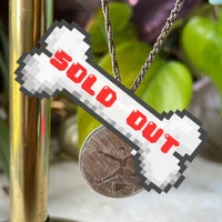 Vintage Early 1970s Hand-Carved Sterling Silver “Cheerleader” Necklace