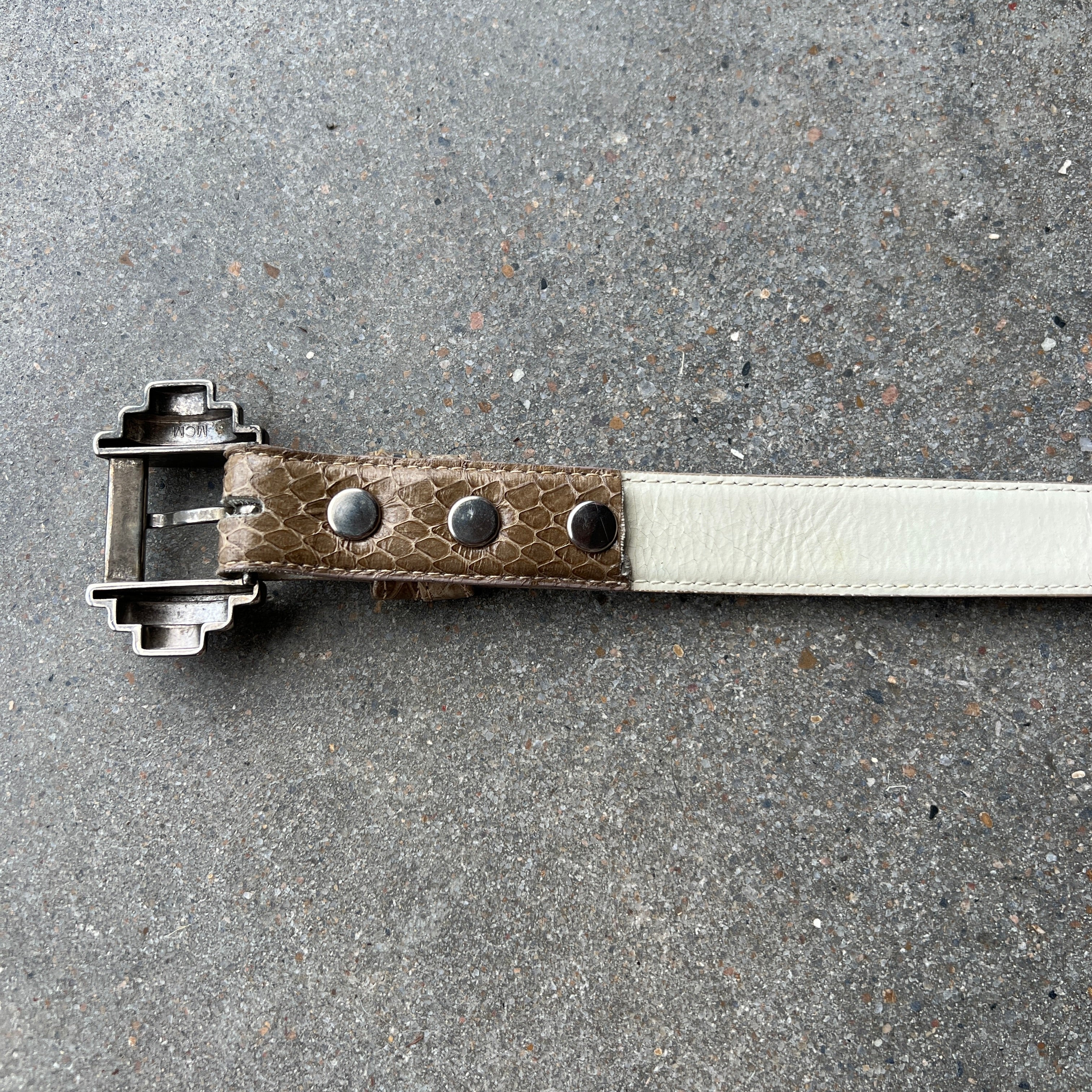 Vintage Genuine Snakeskin Belt
