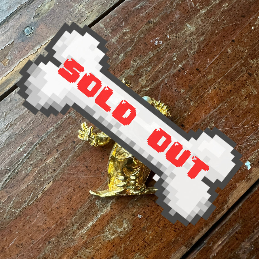 Vintage Gold-Tone Clown Brooch