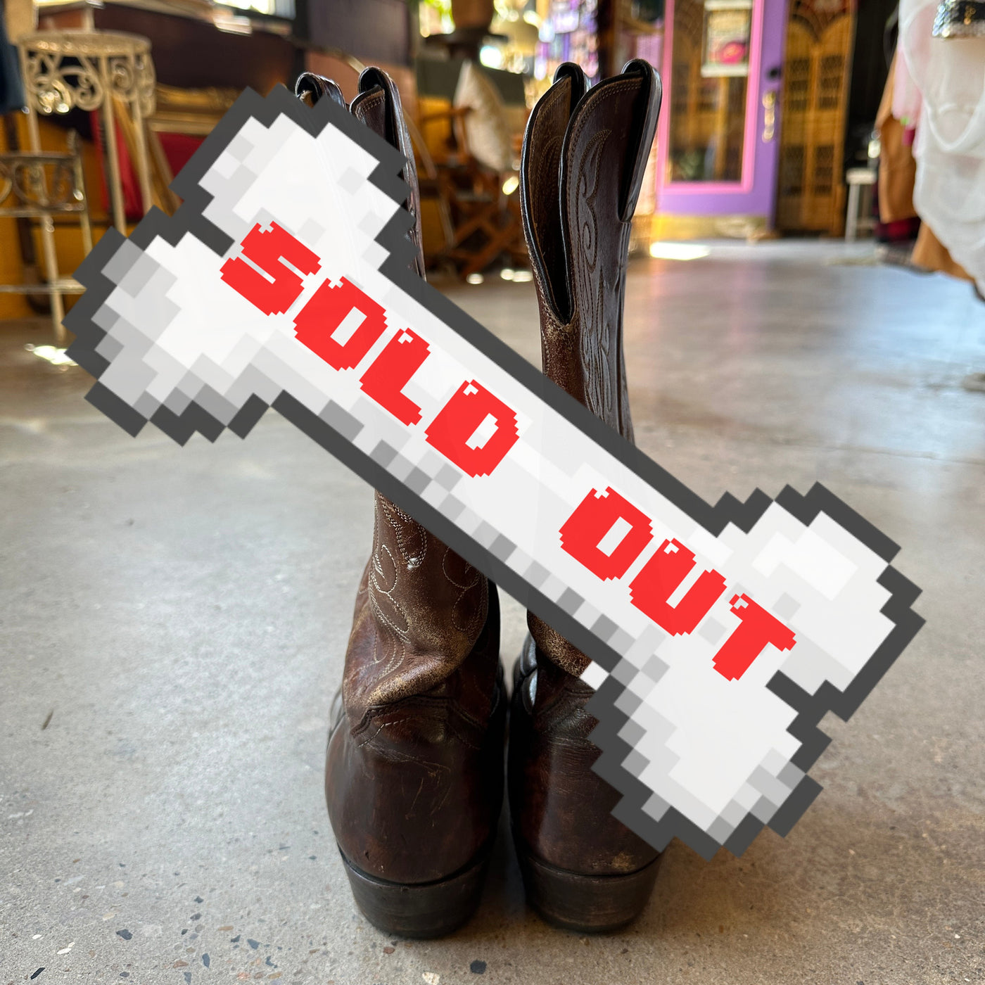 Vintage Justin Leather Cowboy Boots!
