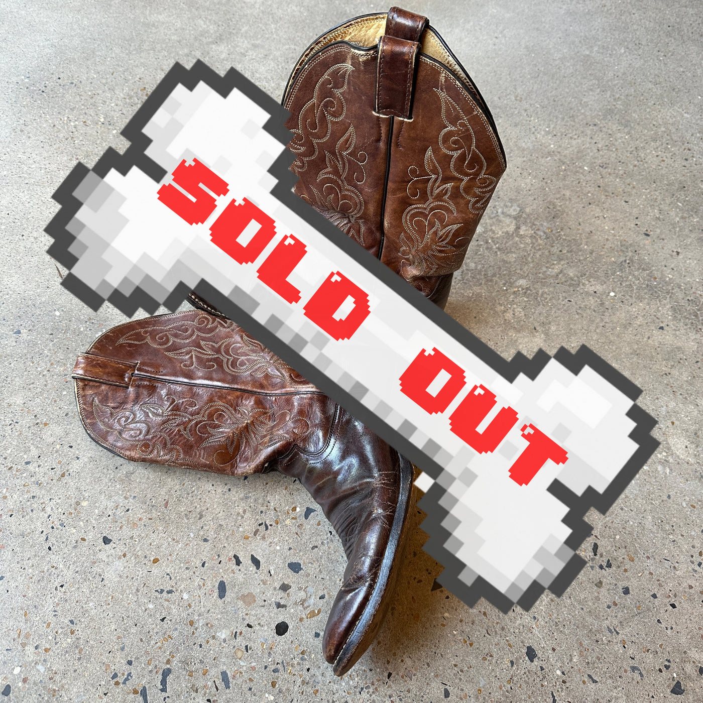 Vintage Justin Leather Cowboy Boots!