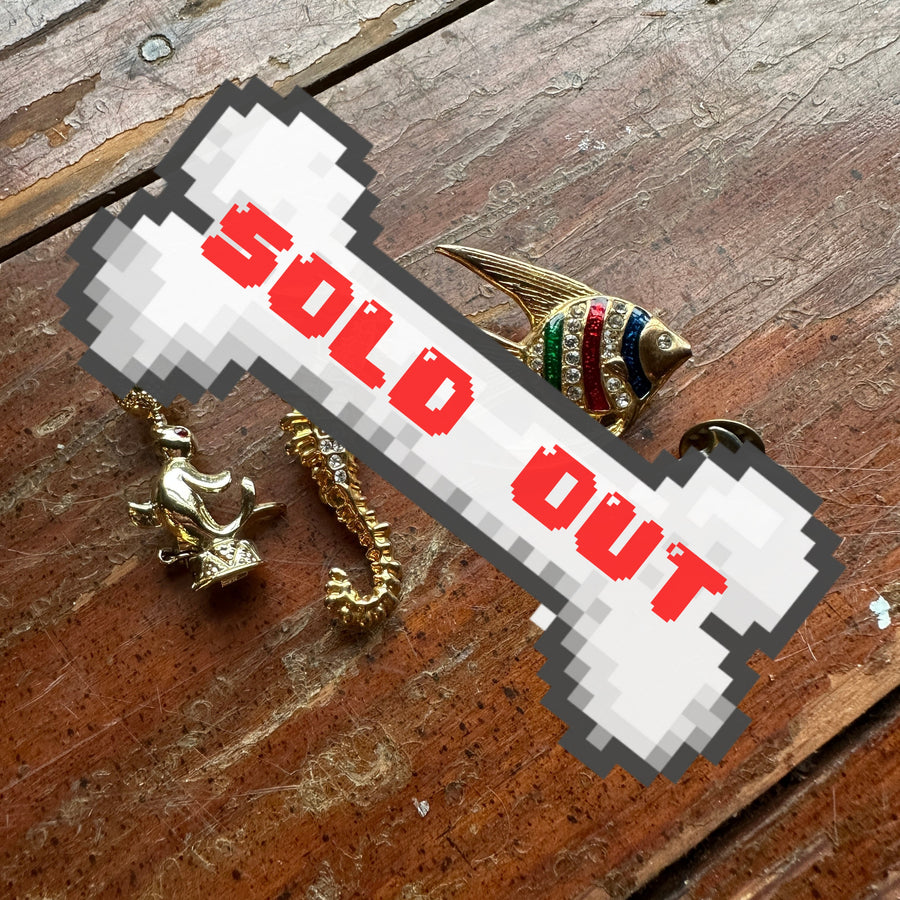 Vintage Marine Life Brooch/Pin Bundle
