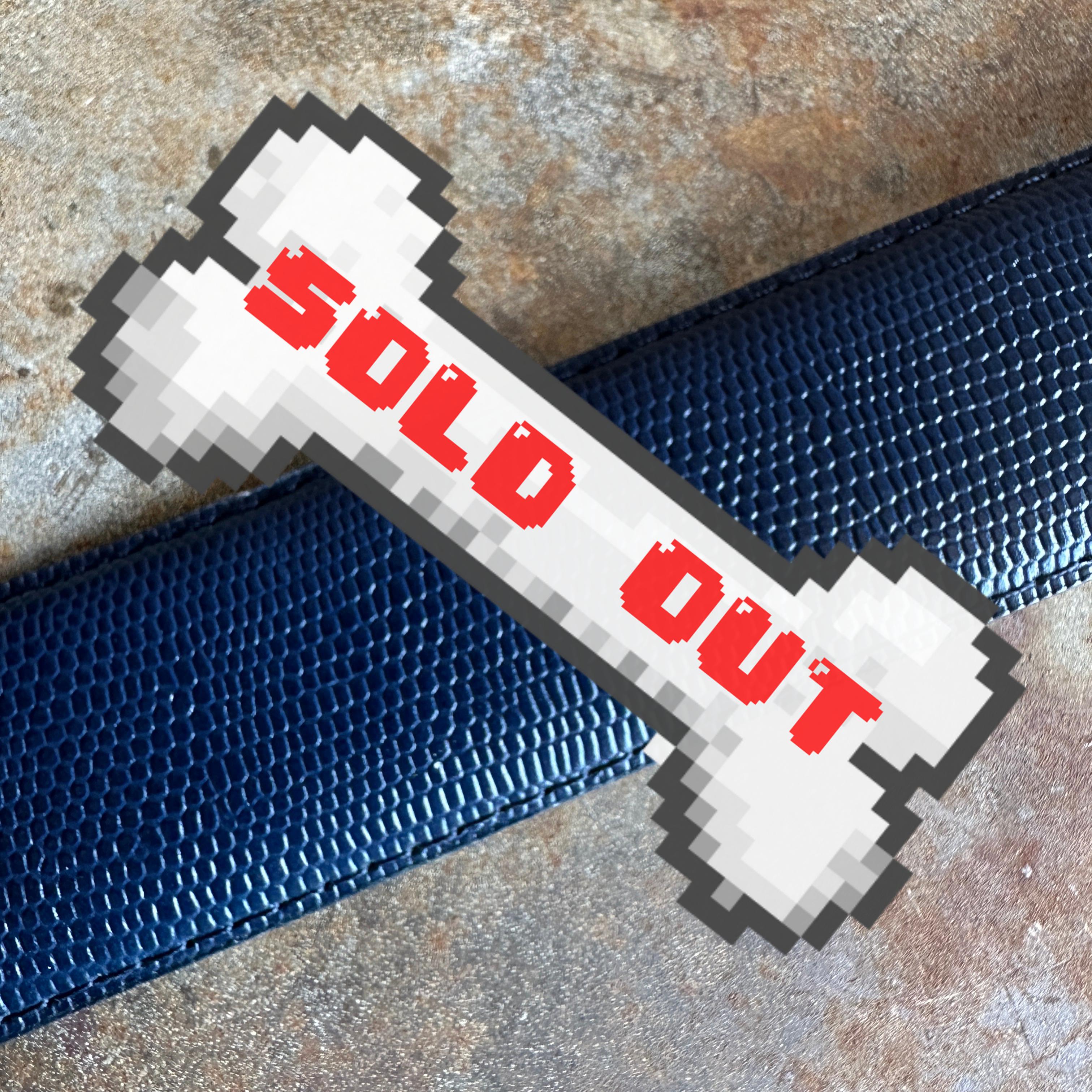 Vintage Navy Blue Snakeskin Leather Belt