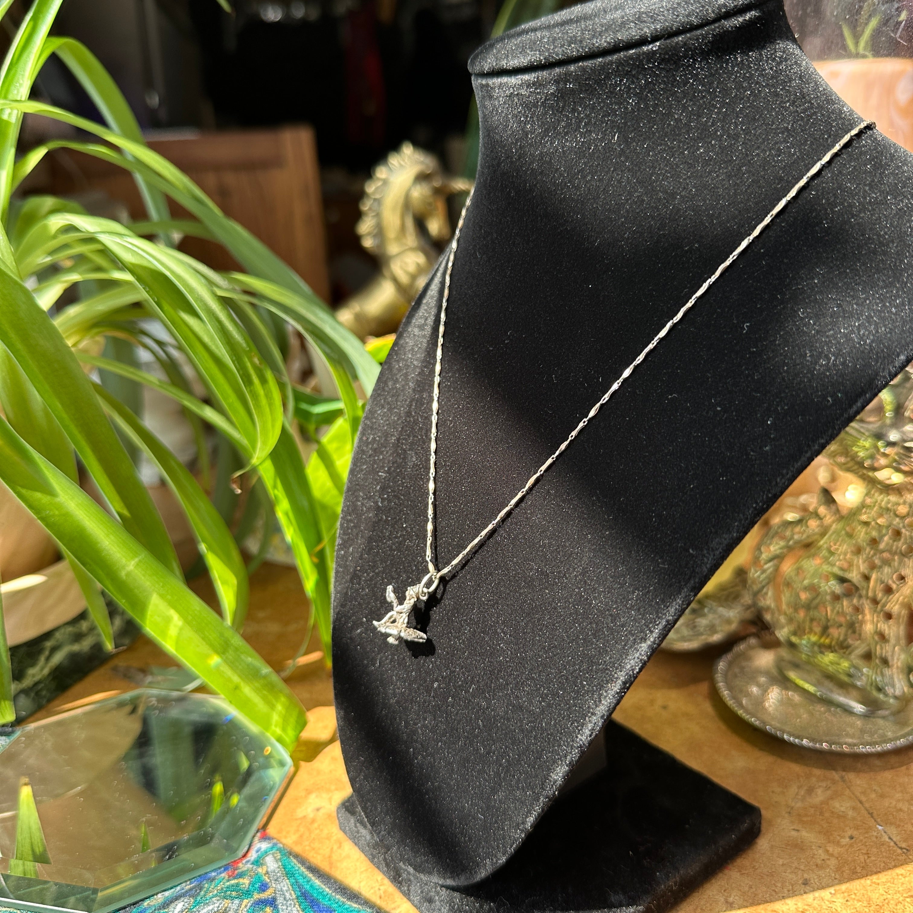 Vintage Sterling Fairy Necklace