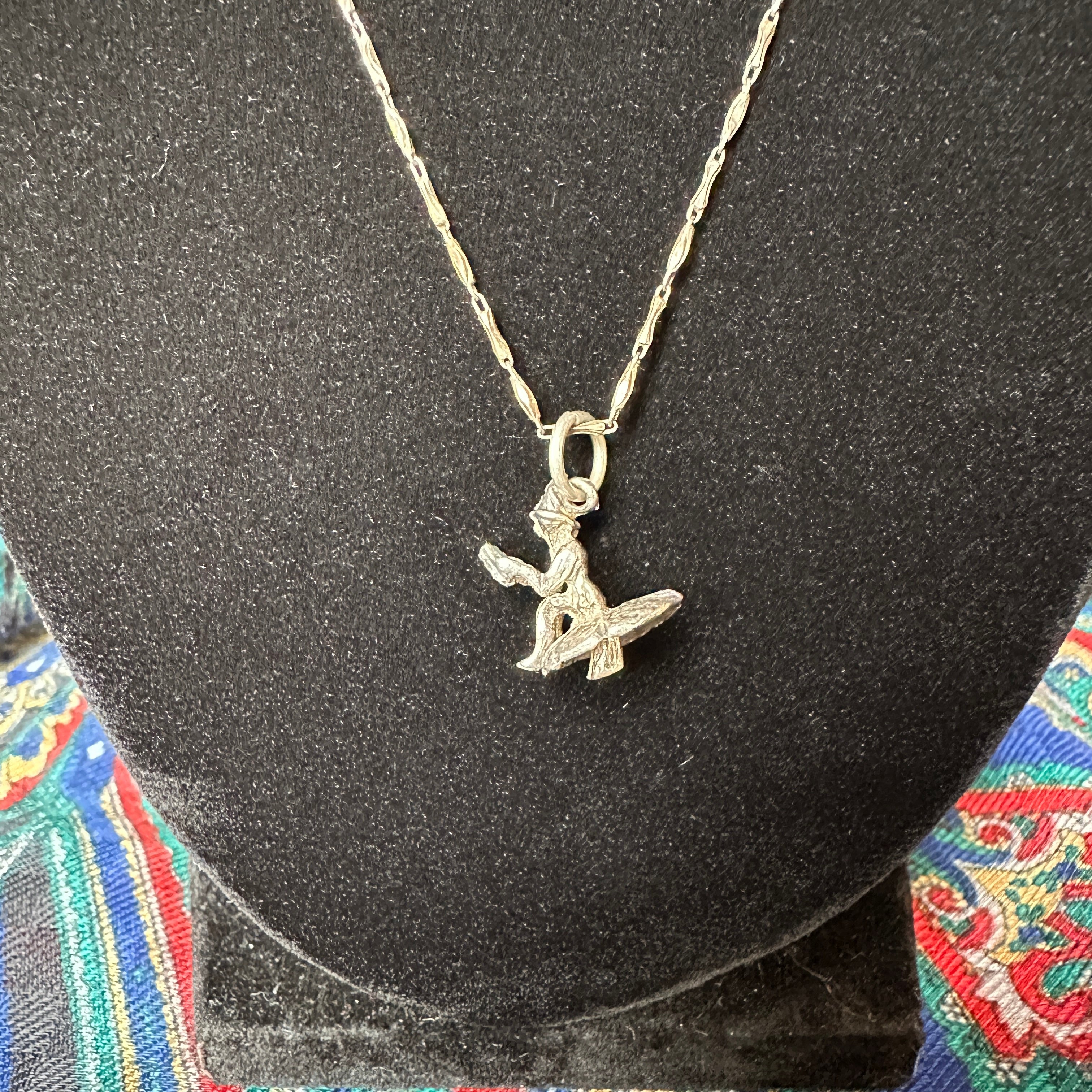 Vintage Sterling Fairy Necklace