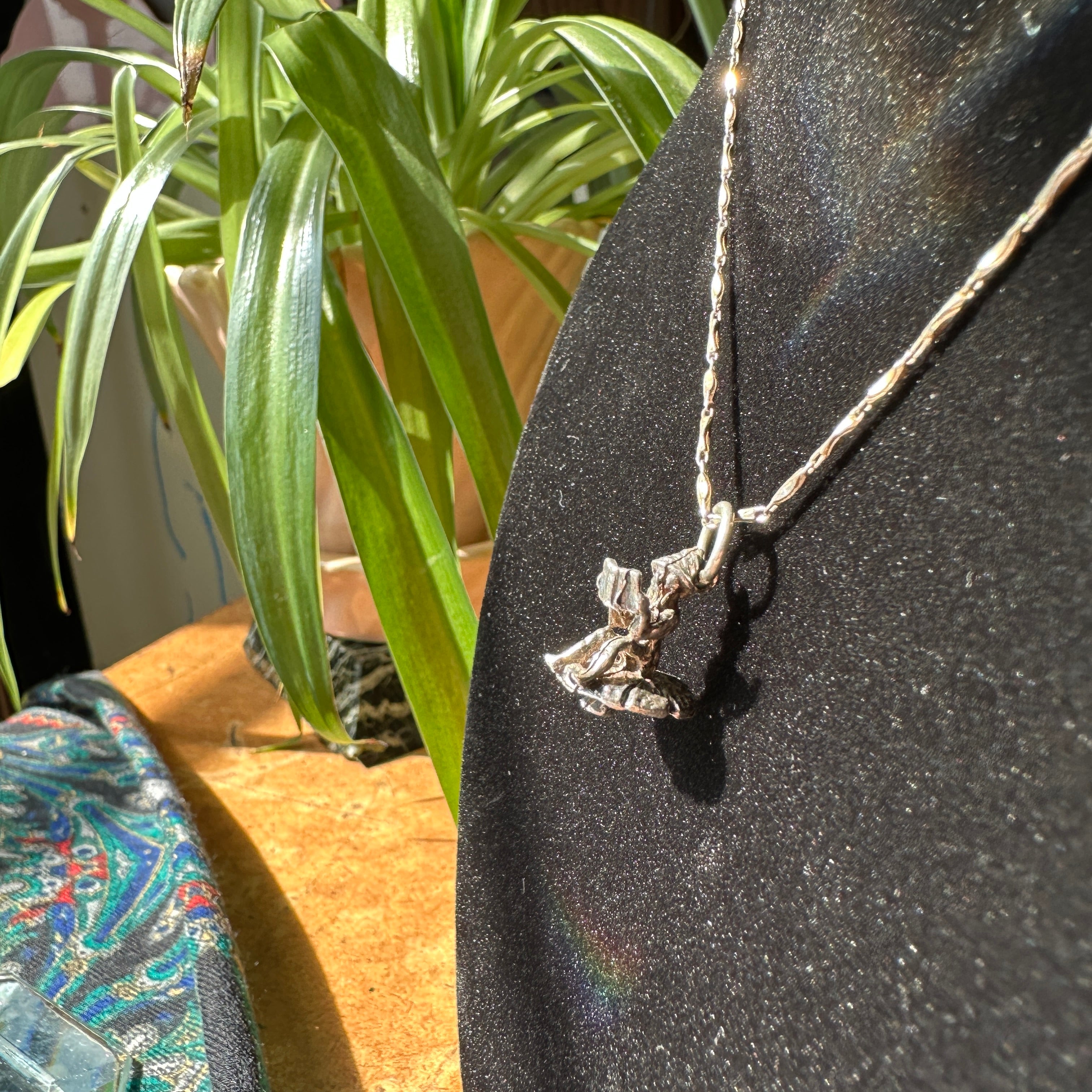 Vintage Sterling Fairy Necklace