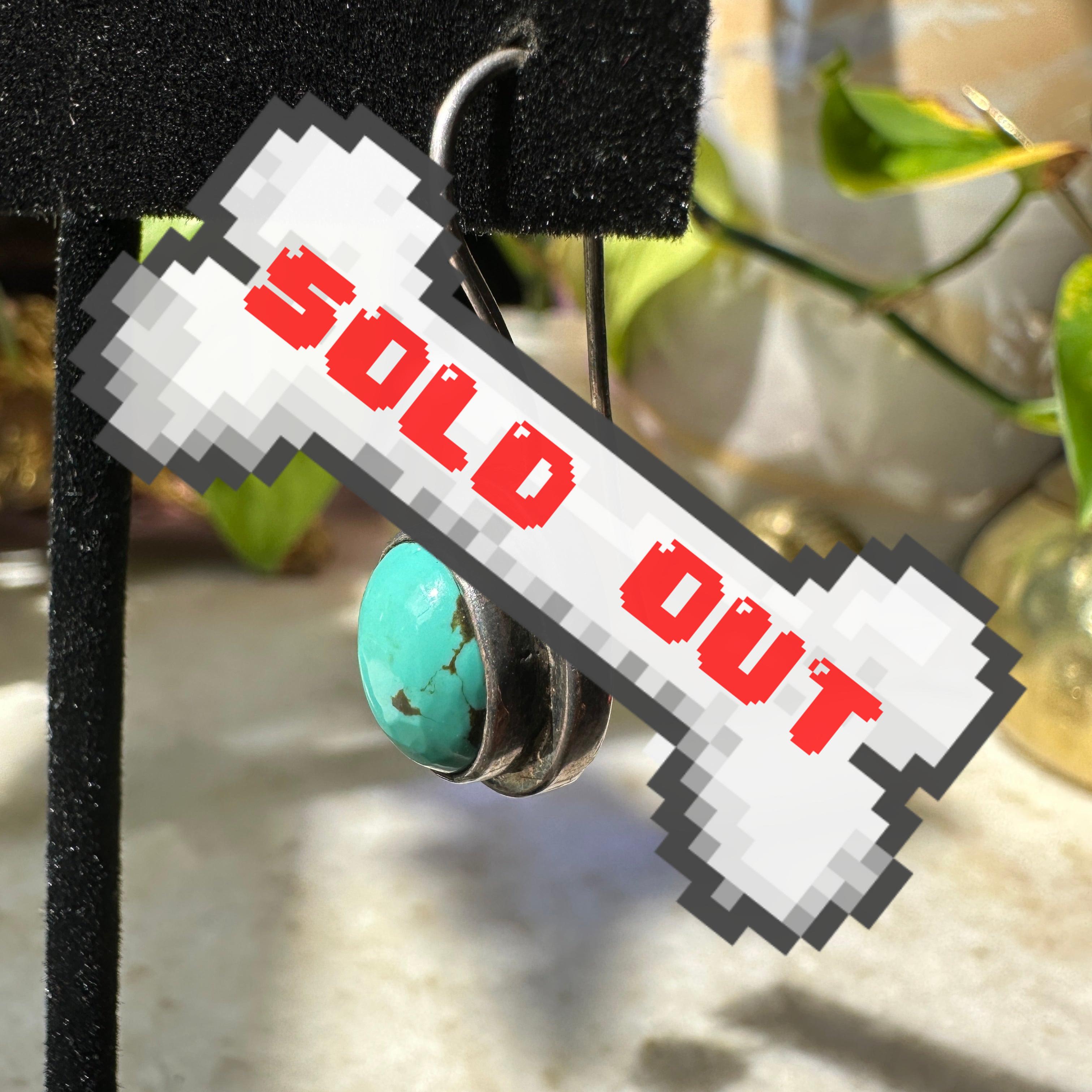 Vintage Sterling Silver & Turquoise Earrings