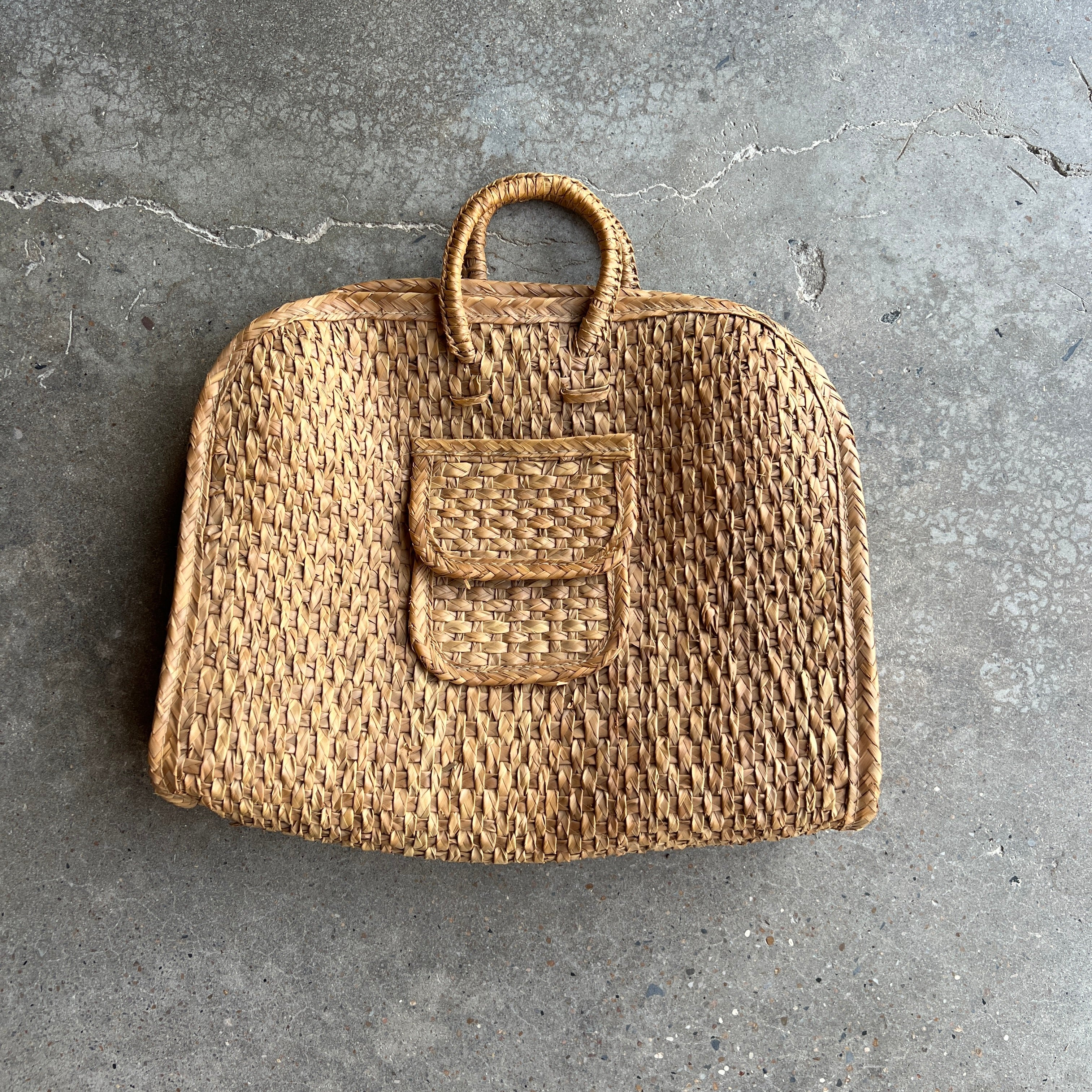 Vintage Straw Woven Tote