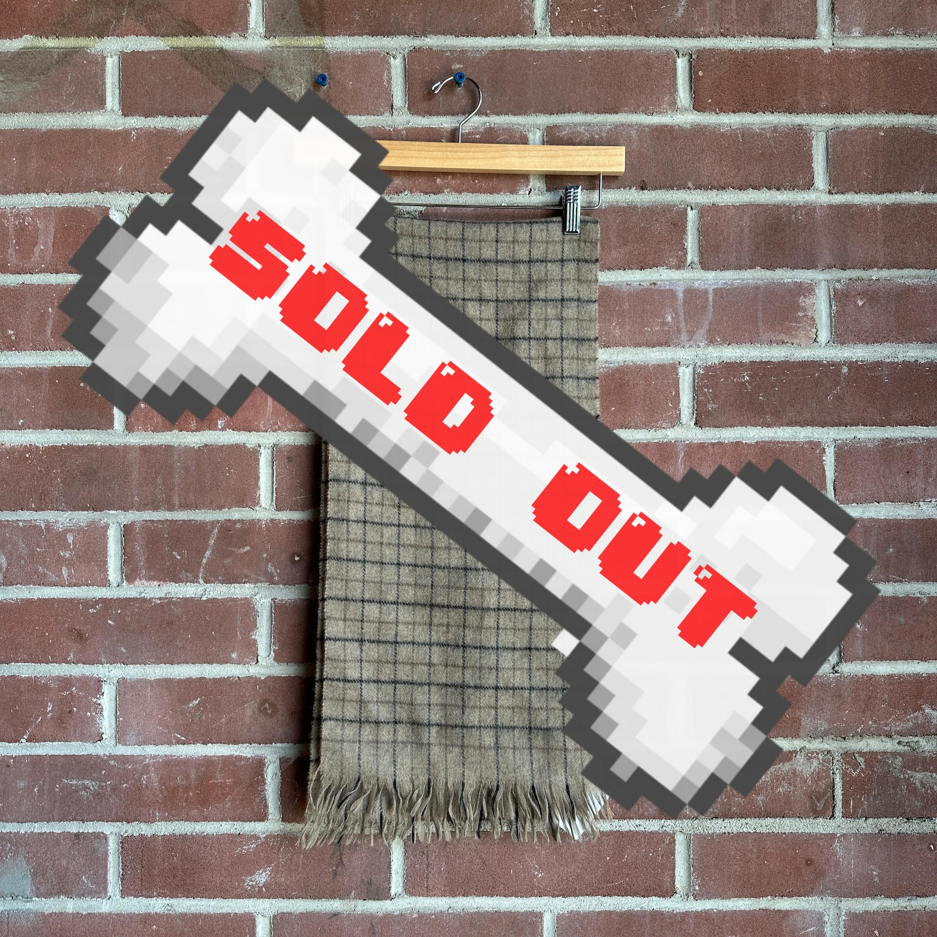 Vintage Superfine 100% Lambswool Scarf