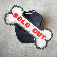 Vintage black corduroy and suede hat