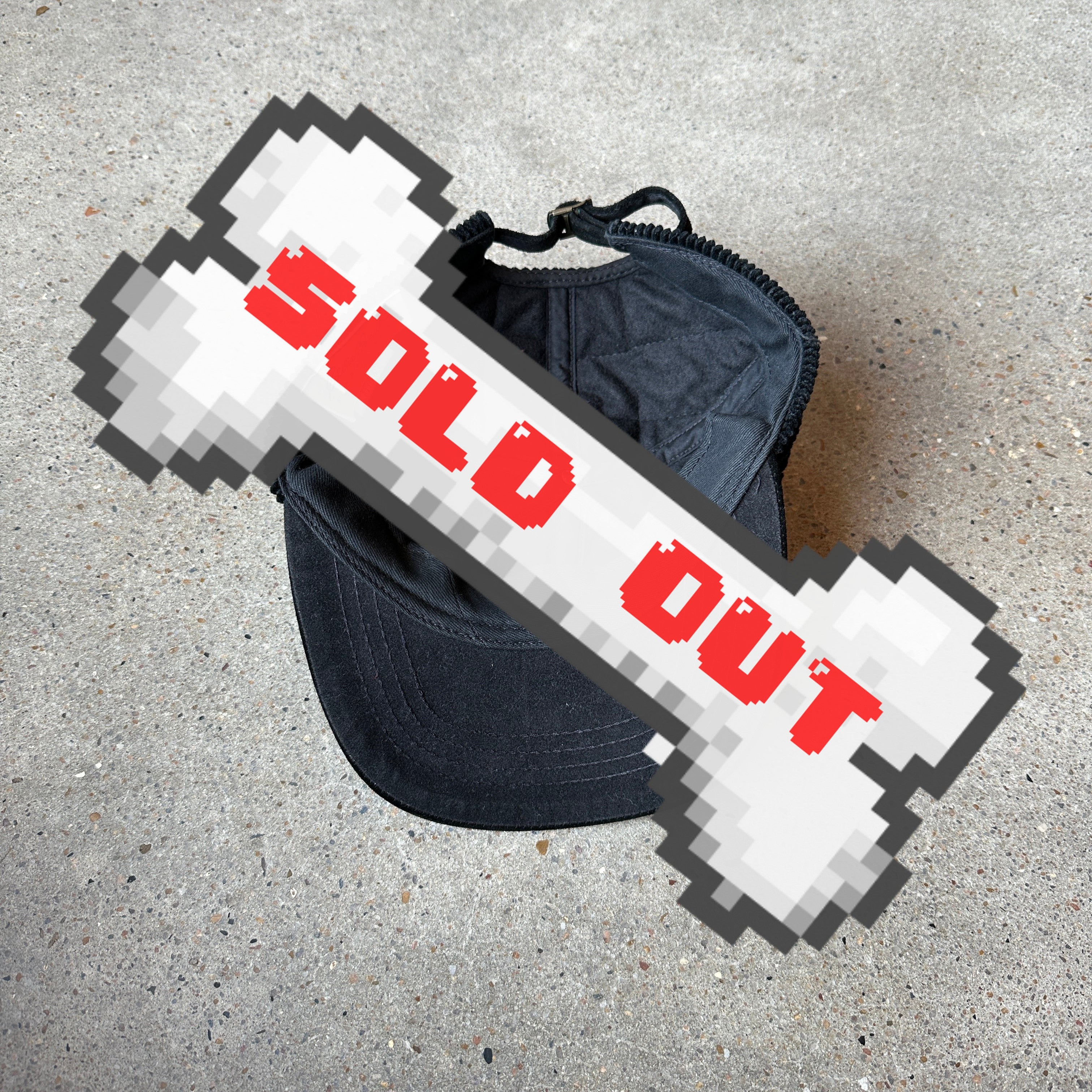Vintage black corduroy and suede hat