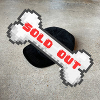 Vintage black corduroy and suede hat