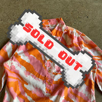 Vintage pink, orange, and white tunic