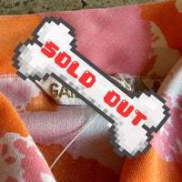 Vintage pink, orange, and white tunic