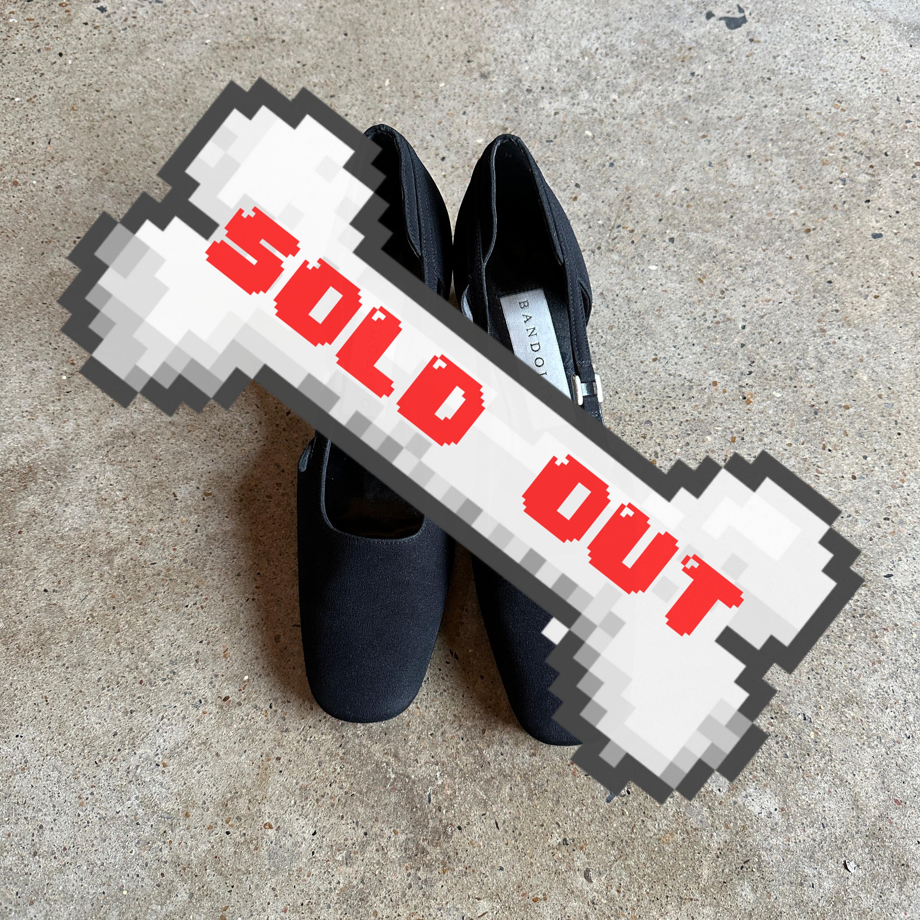 black canvas slingback square toe pumps (size 8.5)