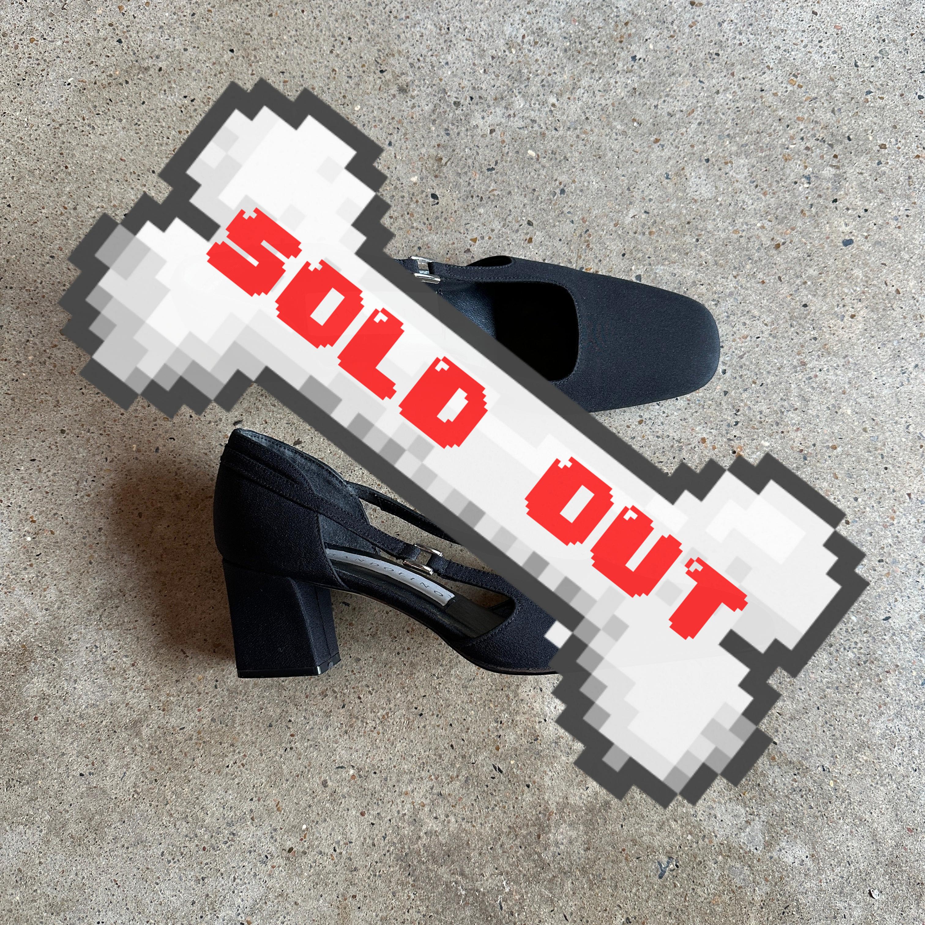 black canvas slingback square toe pumps (size 8.5)