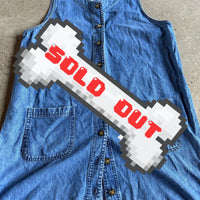 denim pinafore dress