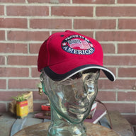 Red “Proud To Be An American” Baseball Cap