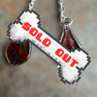 reworked glass dangle earrings with sterling silver fishhook