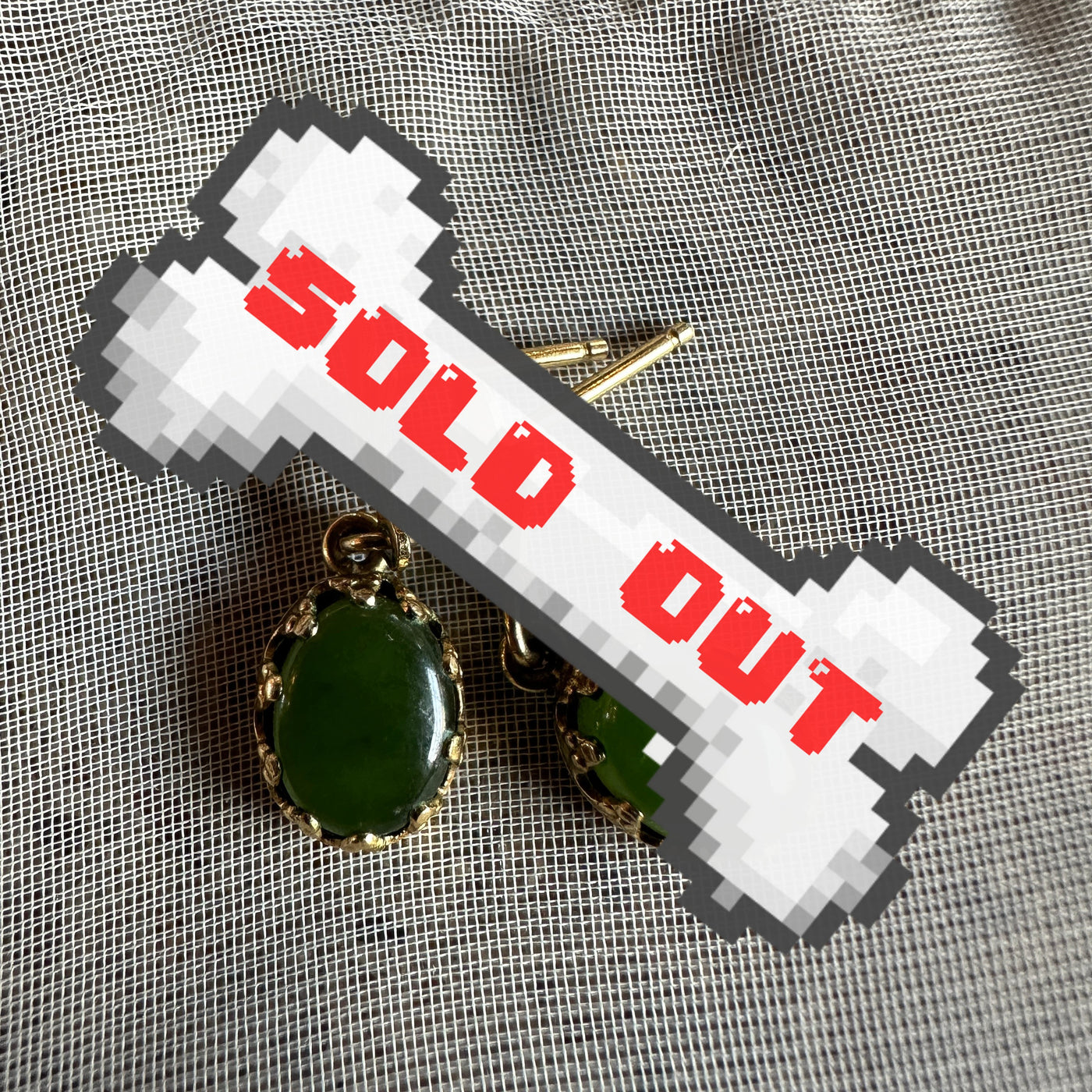 vintage 12k gold-filled jade earrings