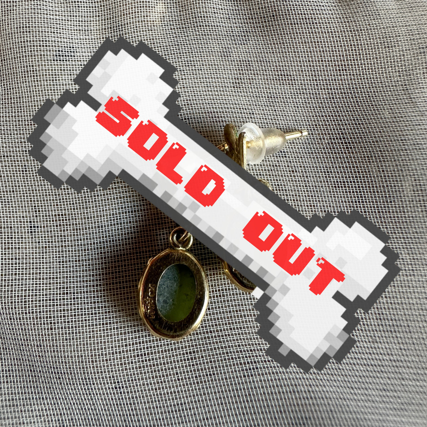 vintage 12k gold-filled jade earrings