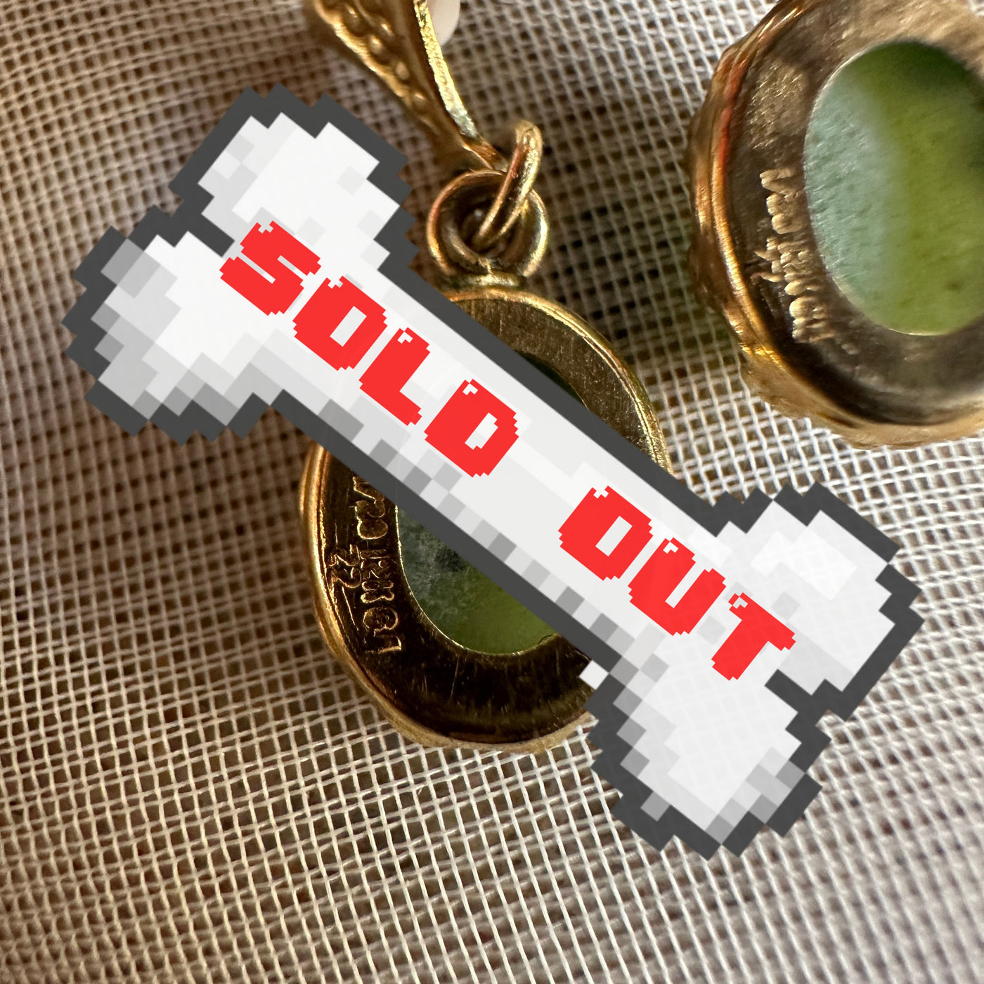 vintage 12k gold-filled jade earrings