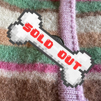vintage boiled wool / felted striped jacket
