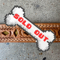 vintage embossed diamond leather belt