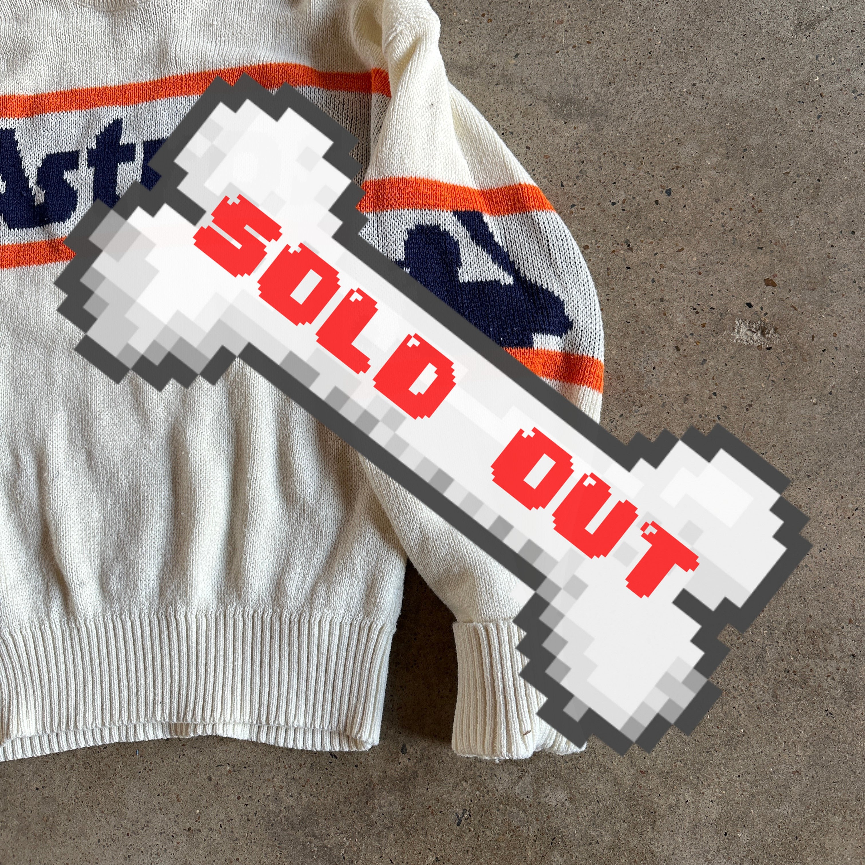 vintage houston astros knit sweater