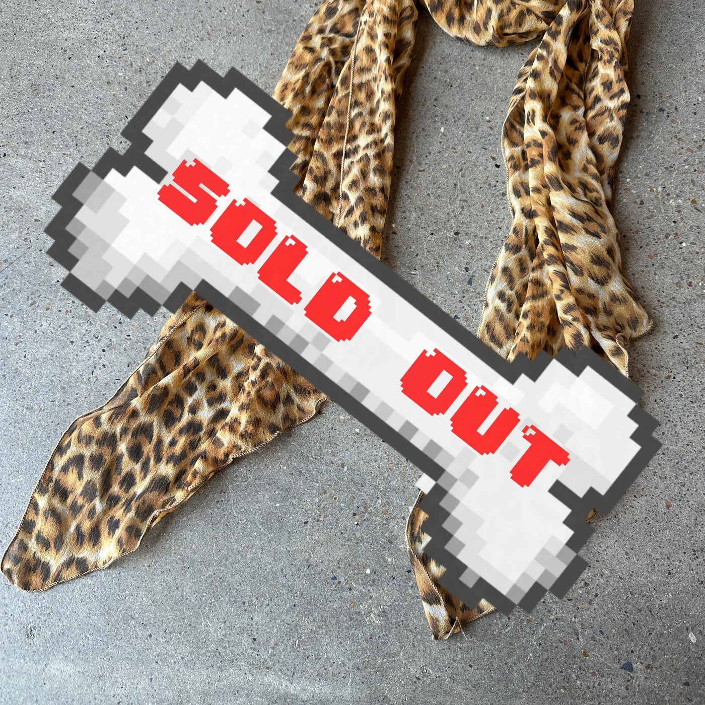 vintage leopard print scarf
