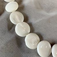 vintage mother of pearl disk necklace