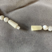 vintage mother of pearl disk necklace