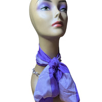 vintage silk revelli neck scarf in purple