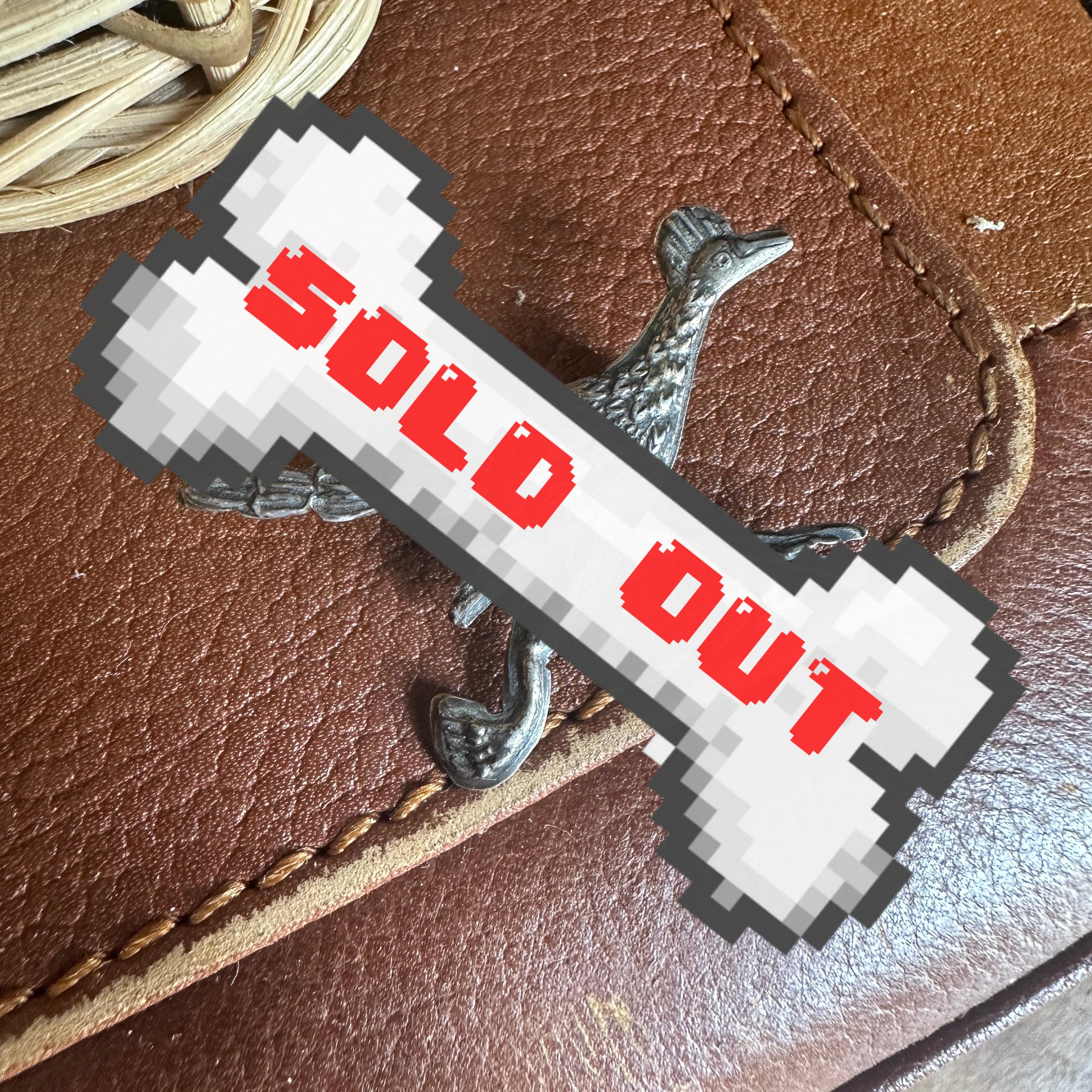 vintage sterling silver roadrunner brooch