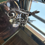vintage sterling silver signed lang brooch
