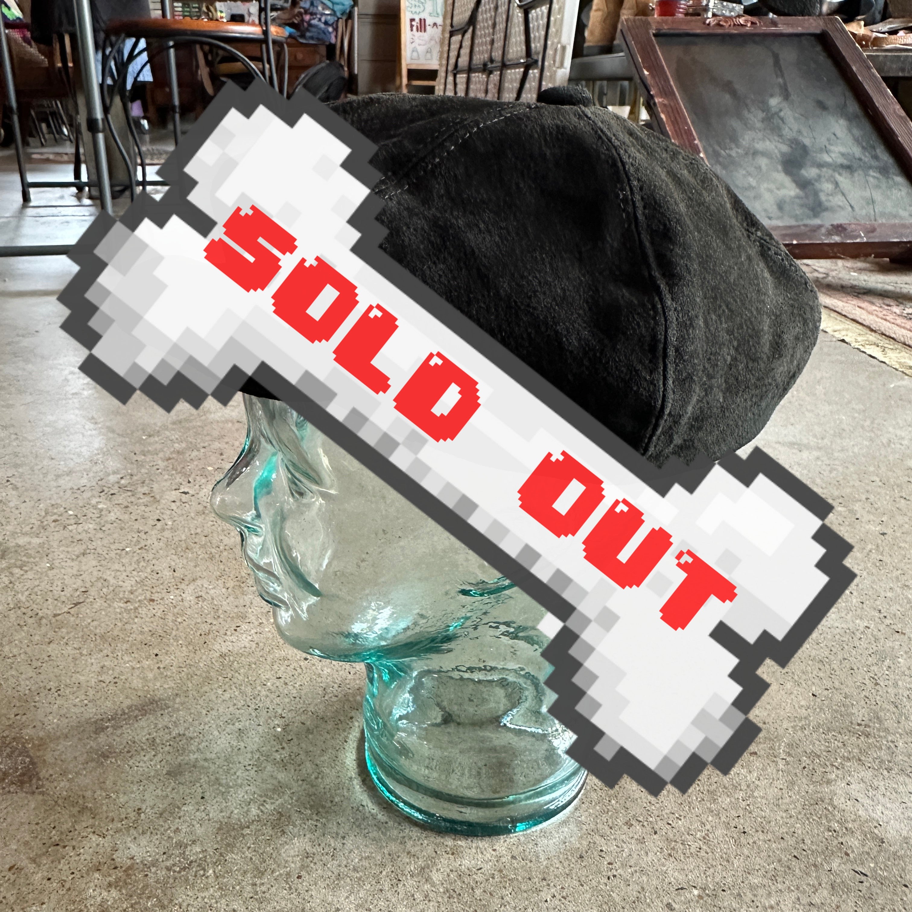 vintage suede sharpay evens newsboy hat