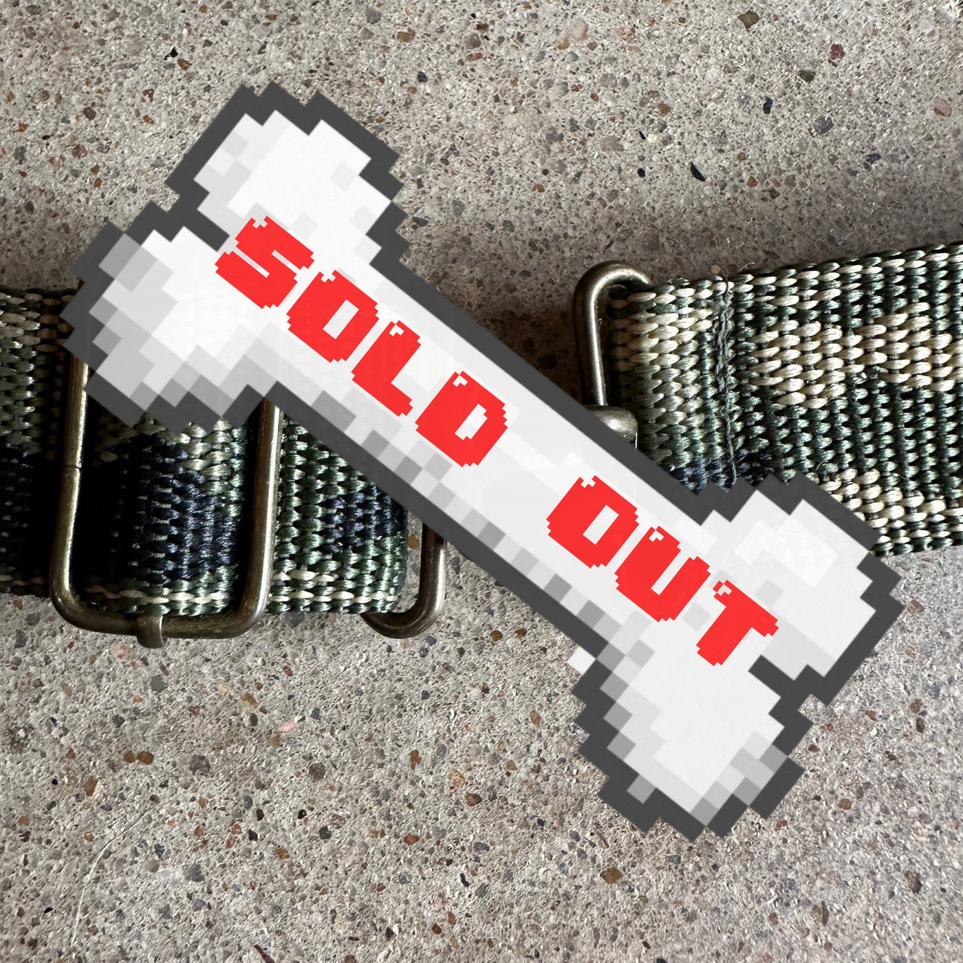 y2k Woven Nylon Camo Rivet Belt