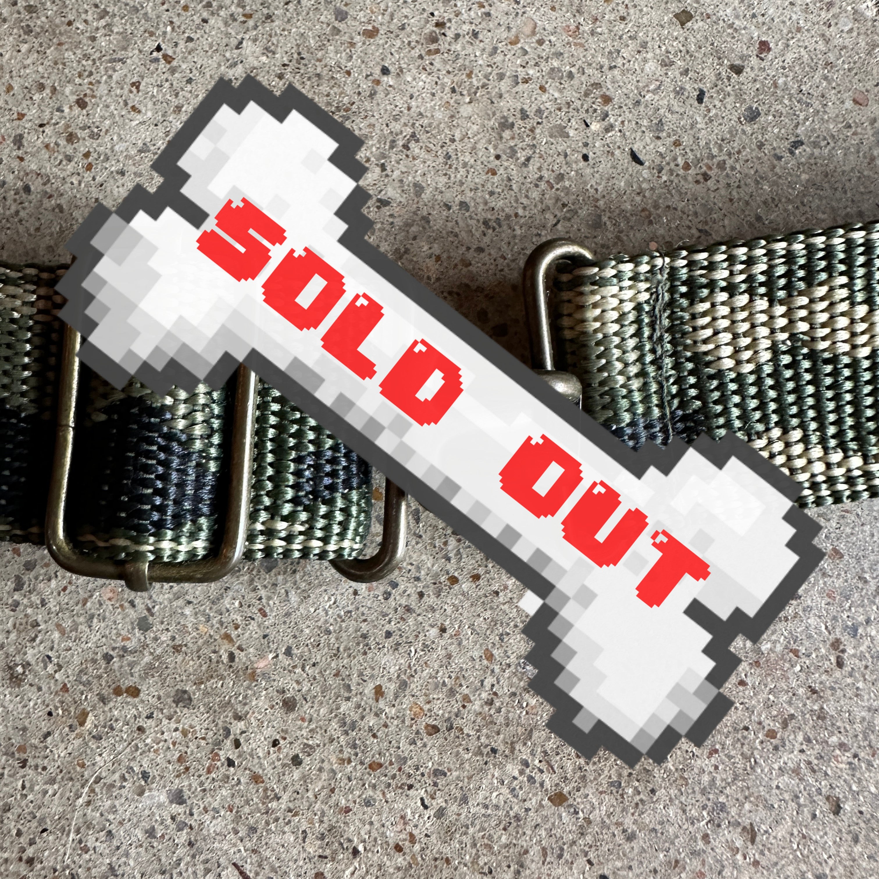y2k Woven Nylon Camo Rivet Belt
