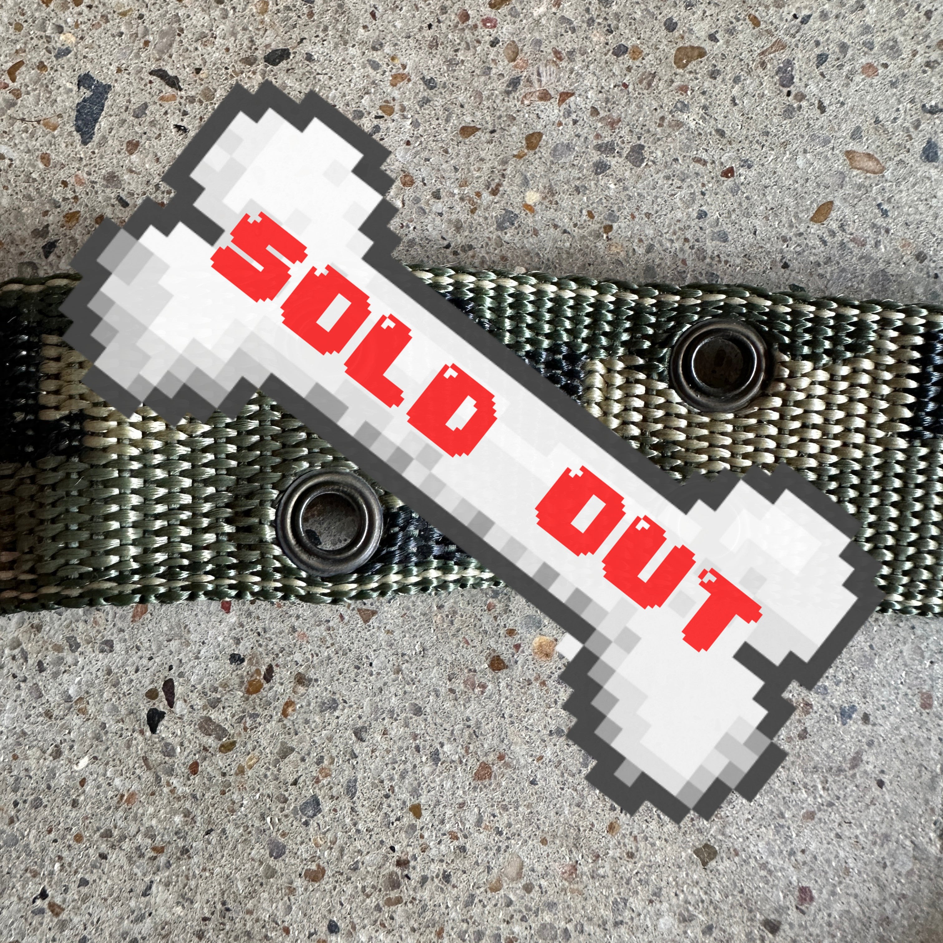y2k Woven Nylon Camo Rivet Belt